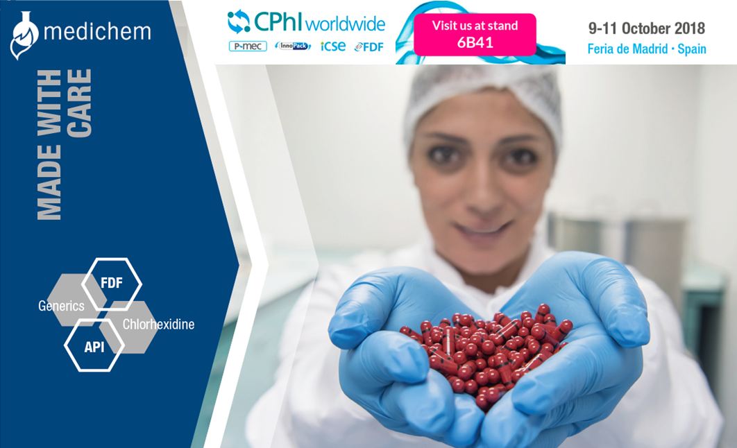 Medichem participated in the CPhl worldwide at Madrid 9-11 October 2018