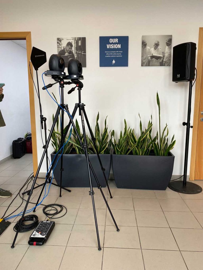 Medichem Malta's offices Lighting and sound for an event organized at Medichem Malta's offices