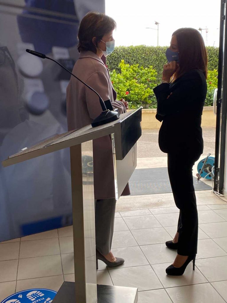 Our CEO Elisabeth Stampa visiting our headquarters in Malta