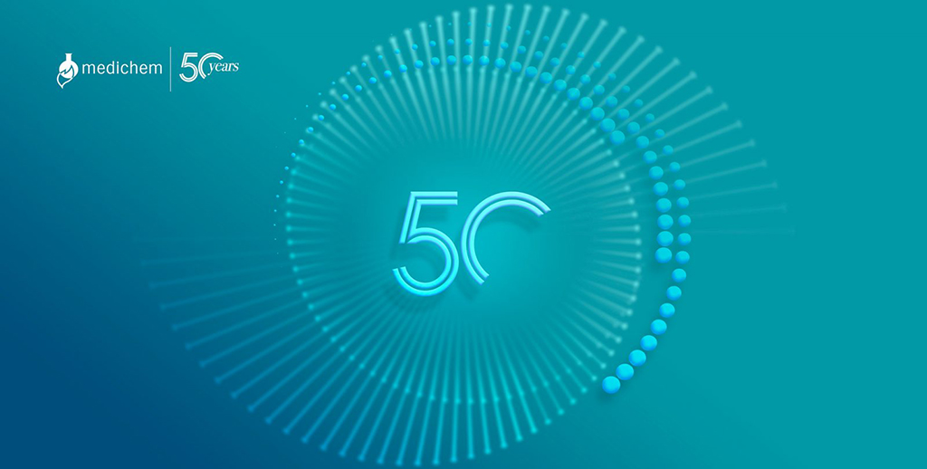 50th anniversary of Medichem's foundation Reduced version of the image commemorating the 50th anniversary of Medichem's founding.