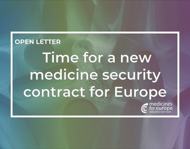 TIME FOR A NEW MEDICINE SECURITY CONTRACT FOR EUROPE