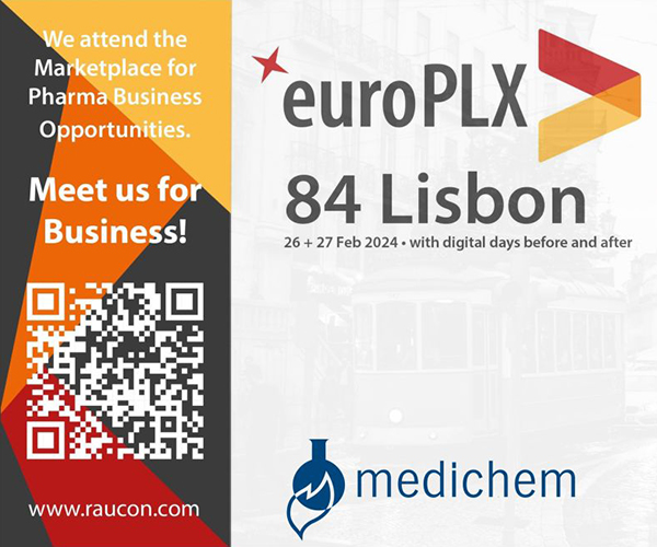 Medichem participates in the RauCon Business Development event euroPLX 84 in Lisbon on February 26 and 27th, 2024