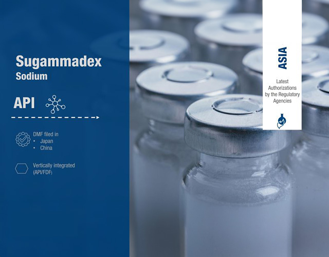 We are happy to announce that #Sugammadex API has been approved by Japanese authorities